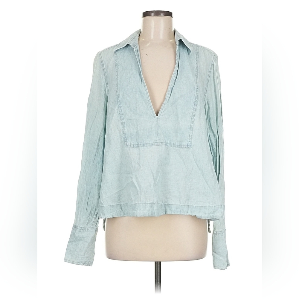 Free People Sky Blue Women's Blouse